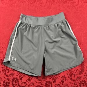 Under Armour Shorts Women’s M Gray‎ Running Lined Lightweight Speed Pocket